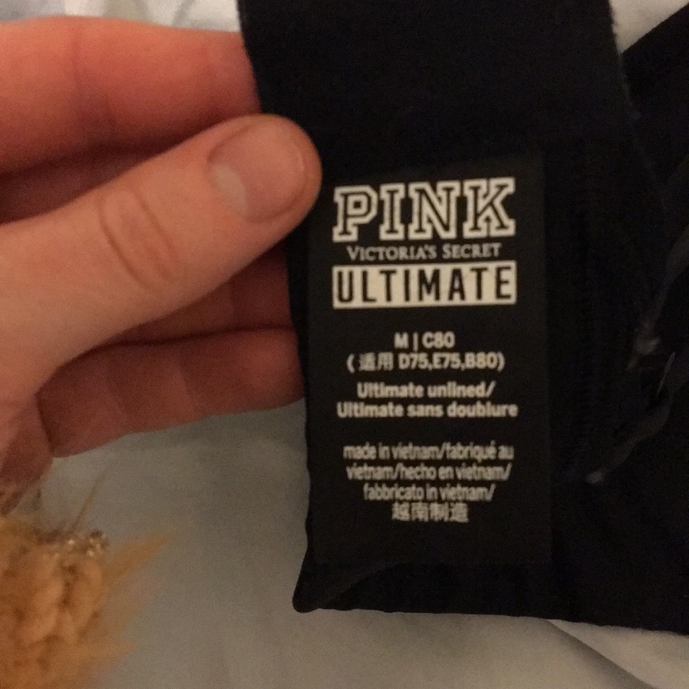 NWOT Pink Ultimate Halter Sports Bra - Picture 4 of 4